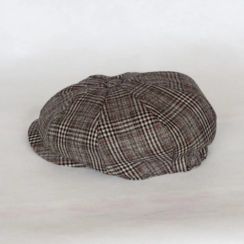 Lattice Newsboy Octagonal Cap for Men and Women - Orchid Boutique Shop