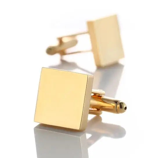 10 pairs Classic Square Plain Cufflinks - Orchid Boutique Shop