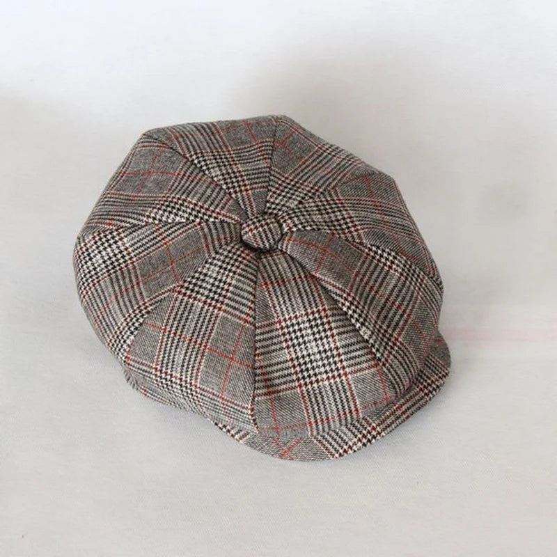 Lattice Newsboy Octagonal Cap for Men and Women - Orchid Boutique Shop