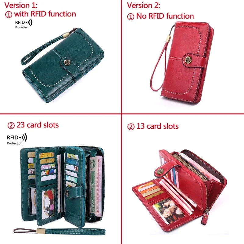 High Quality Leather Wallet,  RFID Anti-theft - Orchid Boutique Shop