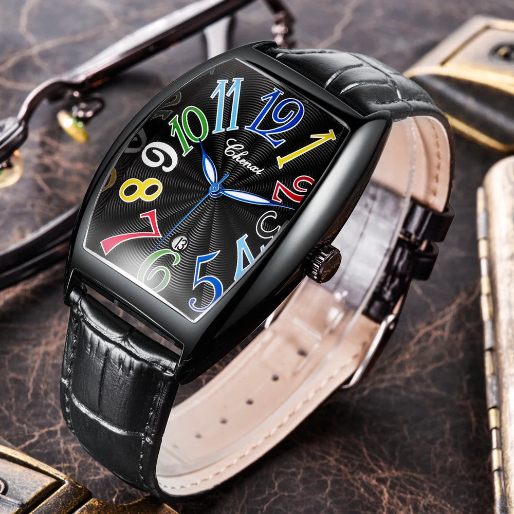 CHENXI Luxury Quartz Watch with Leather Strap - Orchid Boutique Shop