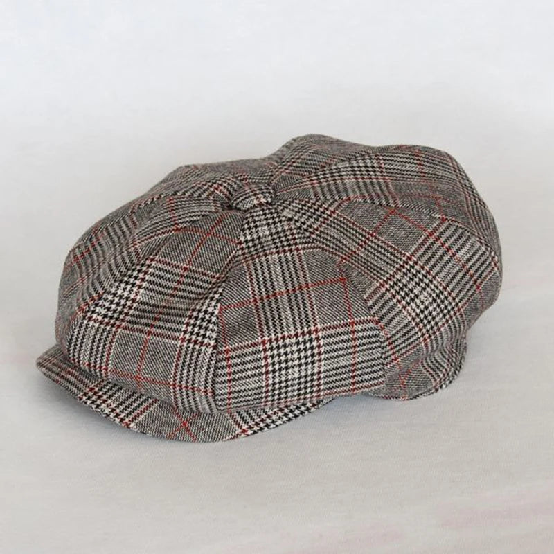 Lattice Newsboy Octagonal Cap for Men and Women - Orchid Boutique Shop