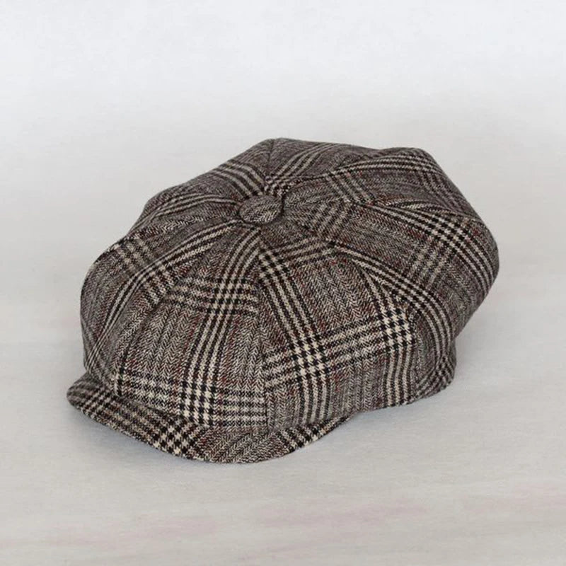 Lattice Newsboy Octagonal Cap for Men and Women - Orchid Boutique Shop