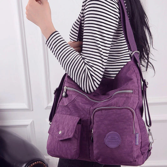 Fashion Handbag, Waterproof Nylon Shoulder Bag and Backpack. - Orchid Boutique Shop