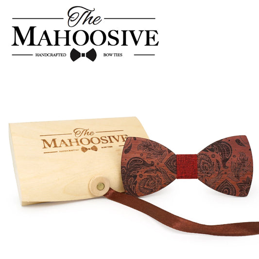 Mahoosive Vintage Wood Bow Ties - Orchid Boutique Shop