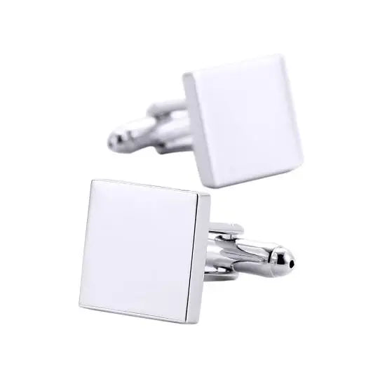 10 pairs Classic Square Plain Cufflinks - Orchid Boutique Shop