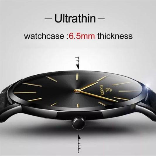 Luxury Quartz Ultra Thin Leather Watch Men - Orchid Boutique Shop