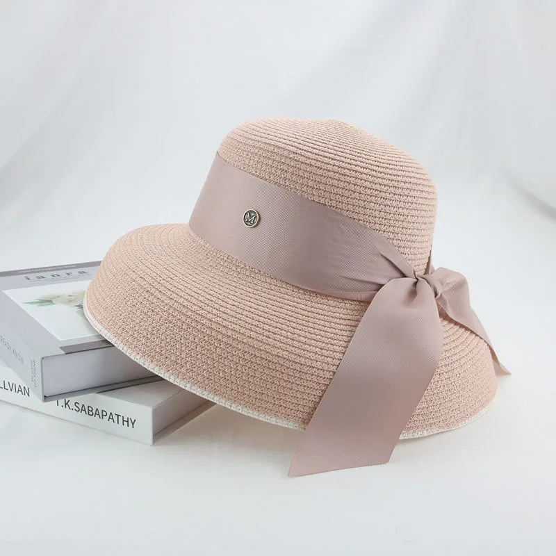 Hepburn Style Women's Beach Hat, retro design - Orchid Boutique Shop