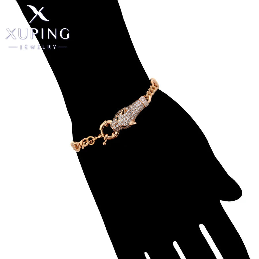 Xuping Jewelry New Arrival Animal Shaped Vintage Bracelet With Synthetic Cubic Zirconia - Orchid Boutique Shop