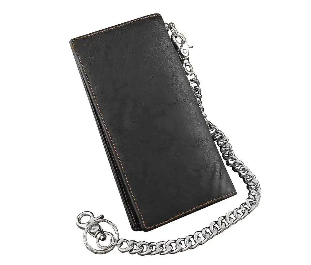 High Quality Leather Biker Wallet with Chain - Orchid Boutique Shop