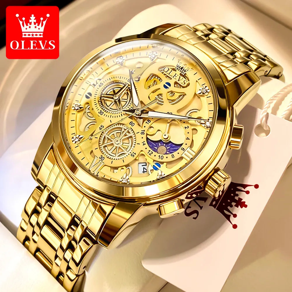 OLEVS Luxury Waterproof Quartz Watch - Orchid Boutique Shop