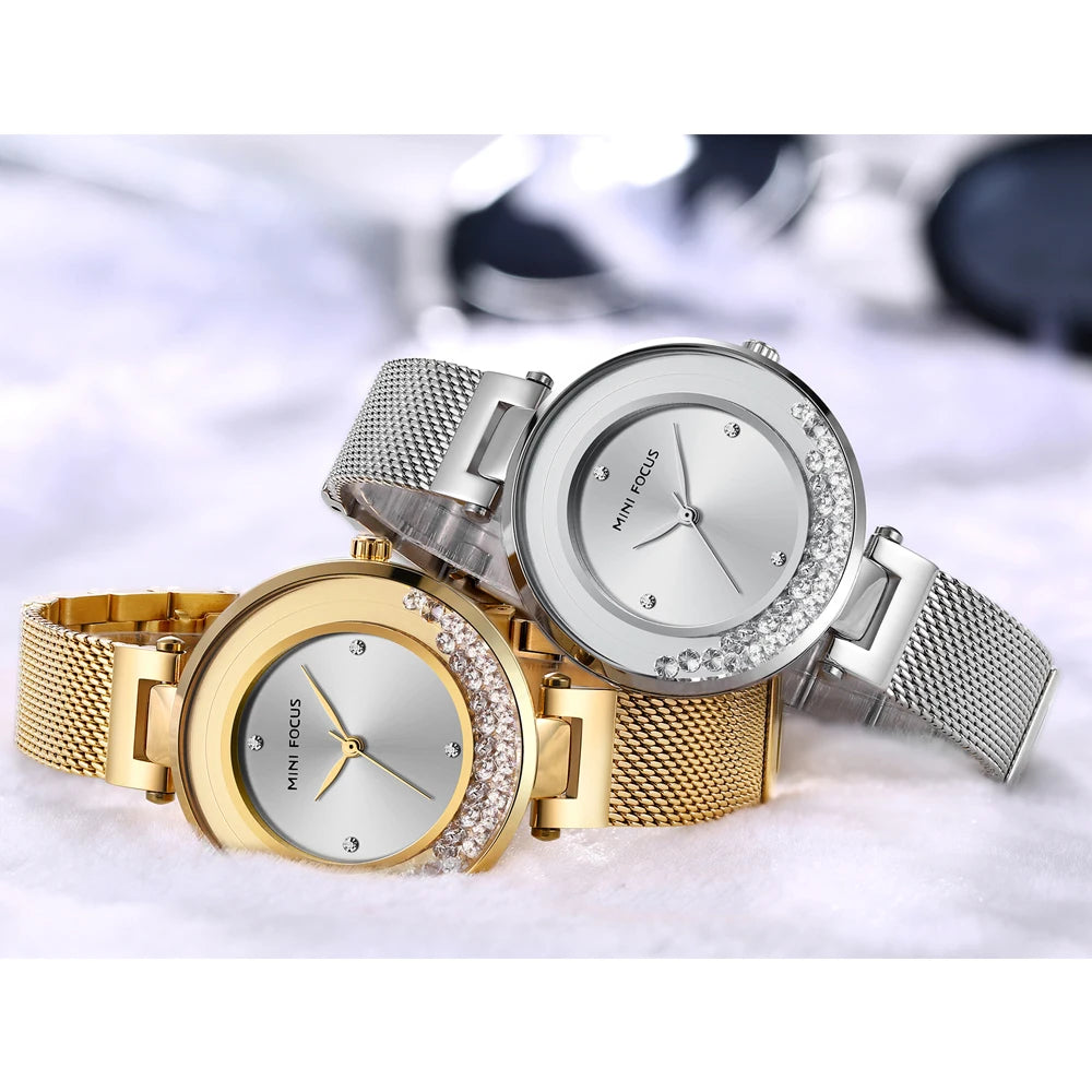 MINIFOCUS Luxury Stainless Steel Women's Watch - Orchid Boutique Shop