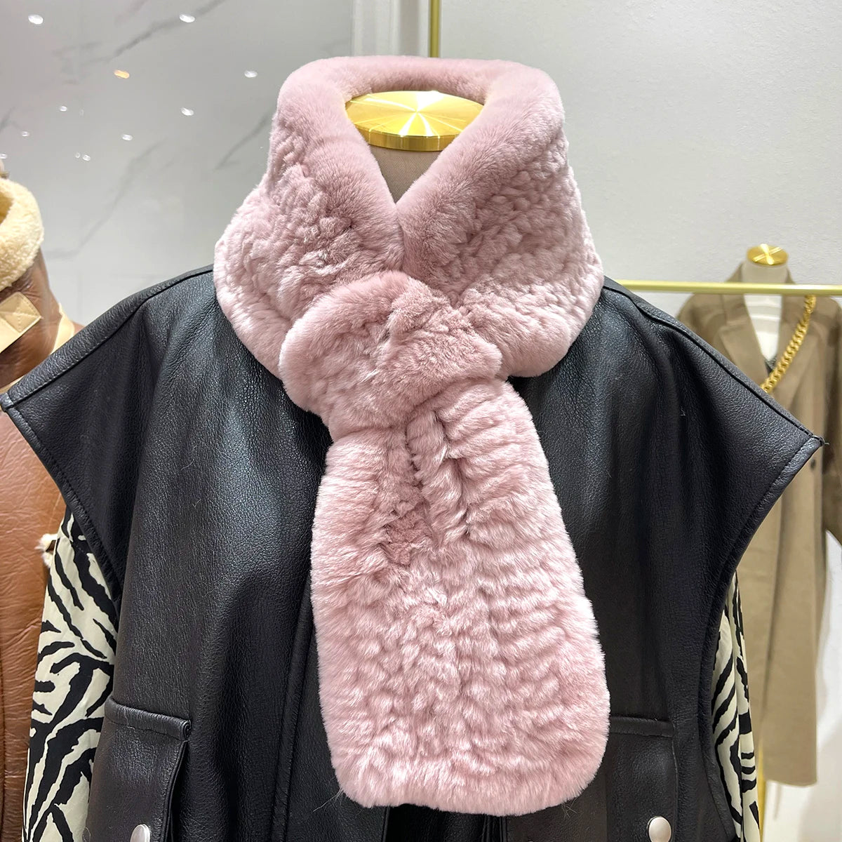 100% Genuine Luxury Fur Scarves - Orchid Boutique Shop