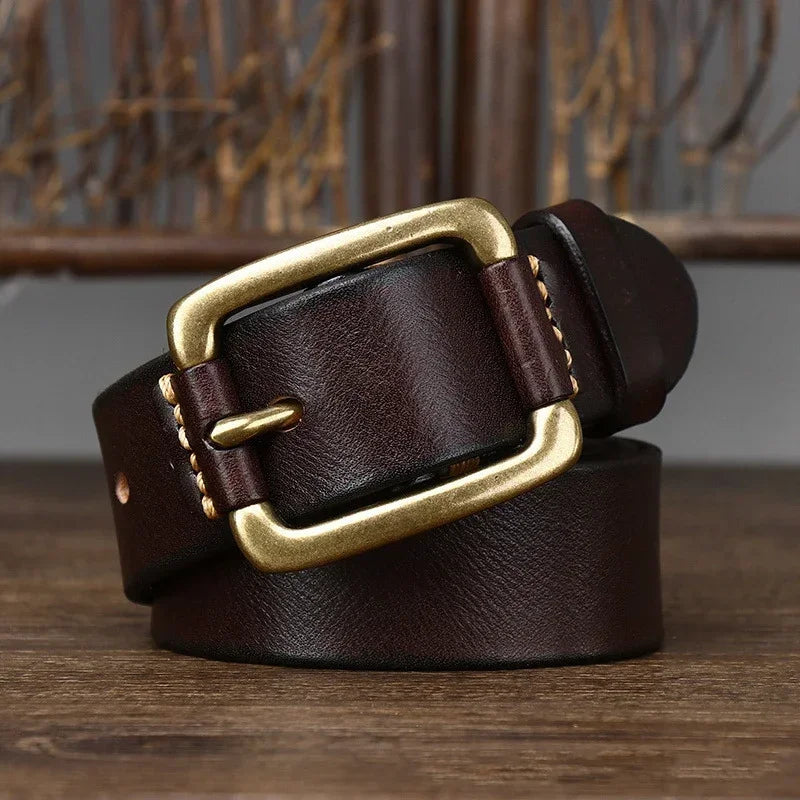 Pure Cowhide High Quality Genuine Leather Belt - Orchid Boutique Shop