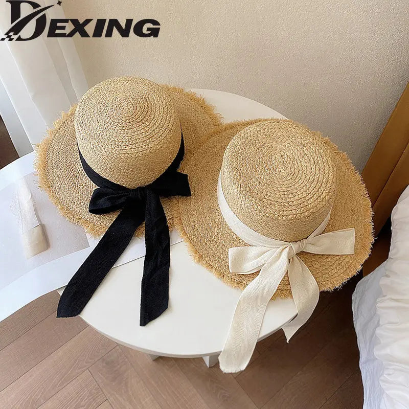 Natural Raffia Wide Brim Sun Hat - Orchid Boutique Shop