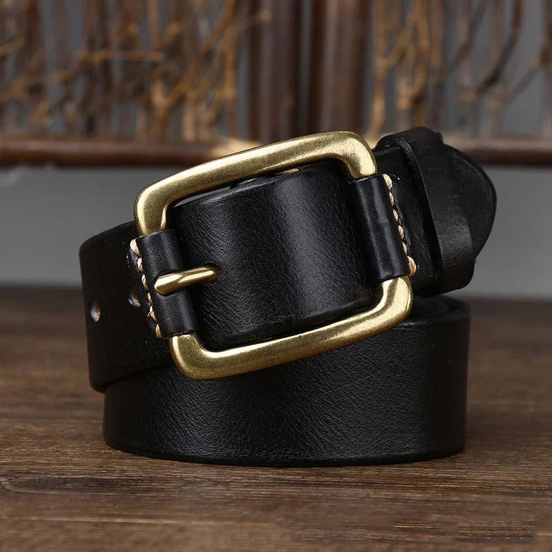 Pure Cowhide High Quality Genuine Leather Belt - Orchid Boutique Shop