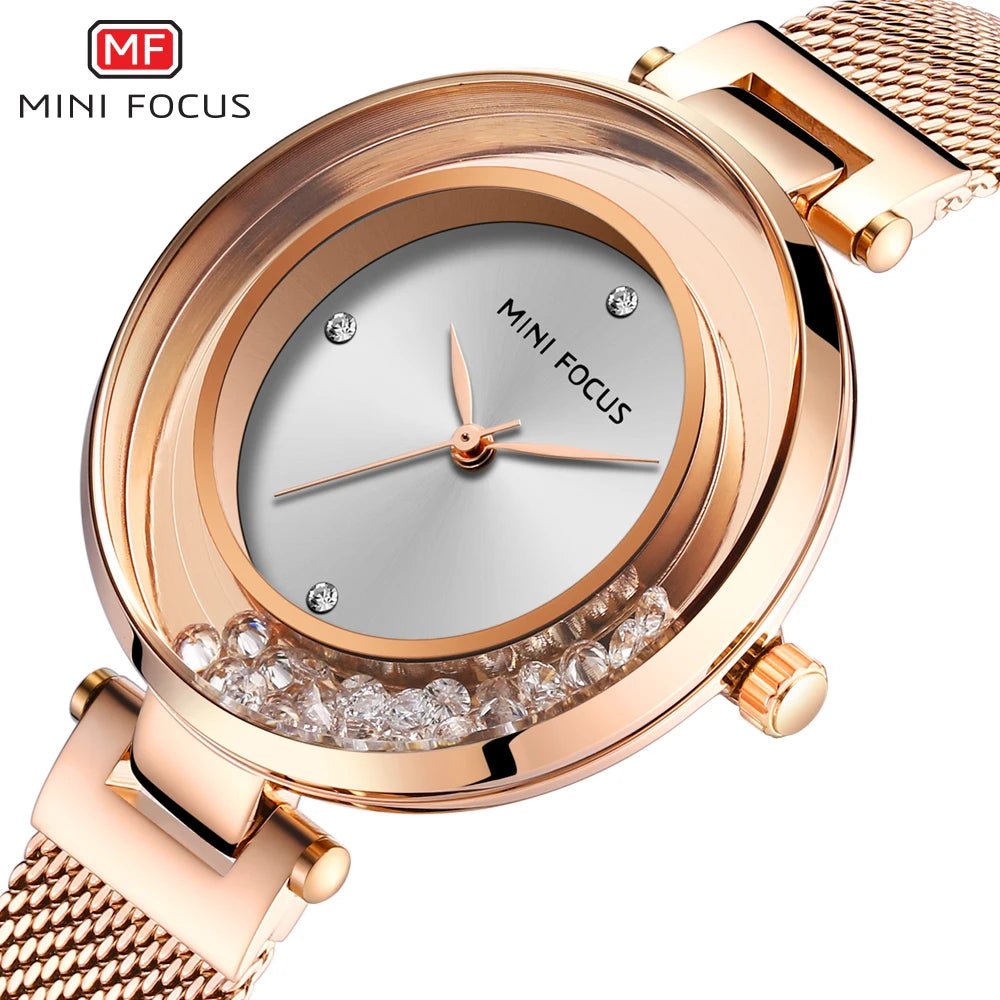 MINIFOCUS Luxury Stainless Steel Women's Watch - Orchid Boutique Shop